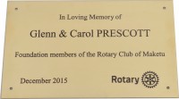 Brass Plaque Rotary Medium