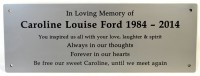 Stainless Plaque In Loving Memory 